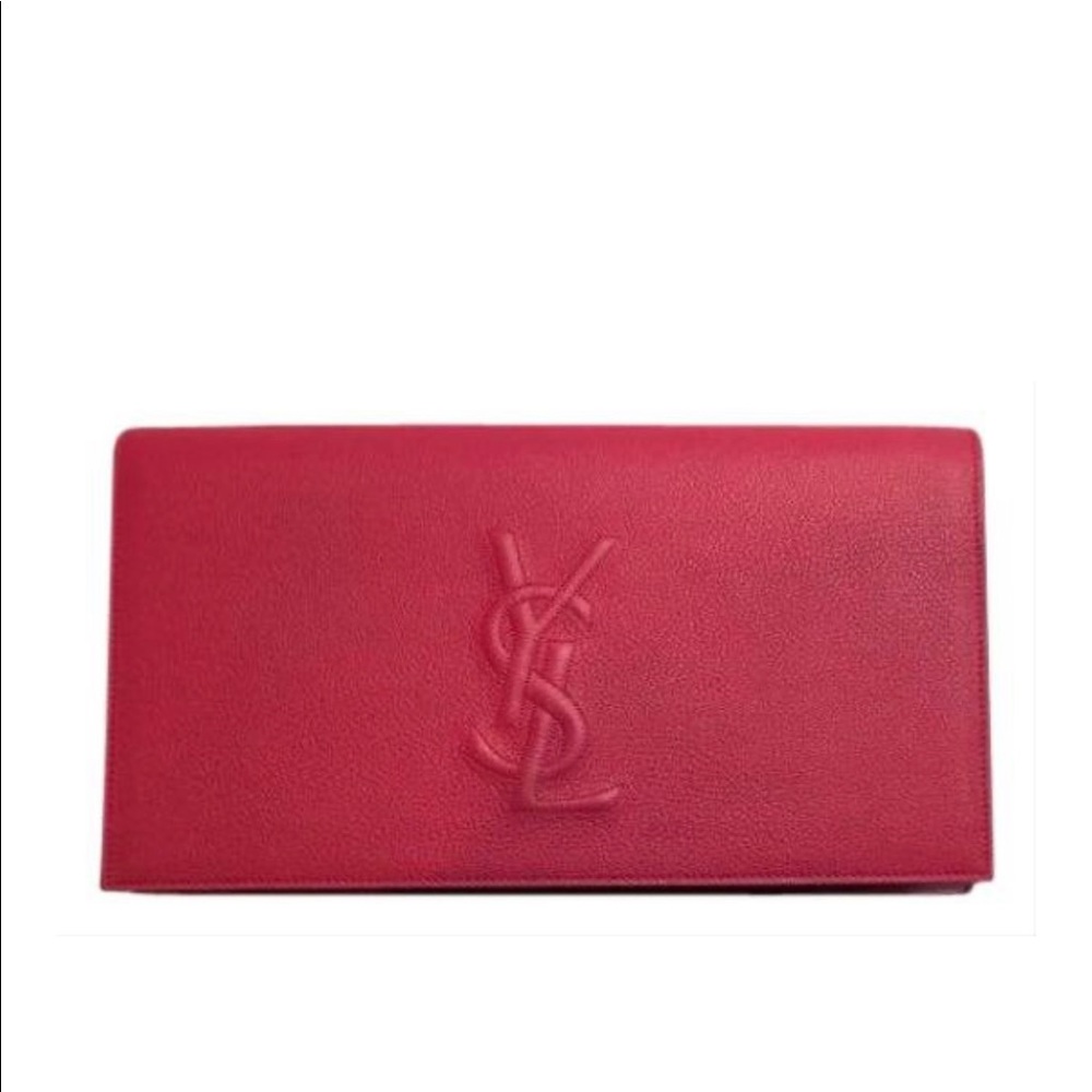 YSL Hot Pink Clutch